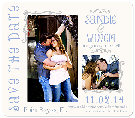 "Whimsy" Save the Date Magnet